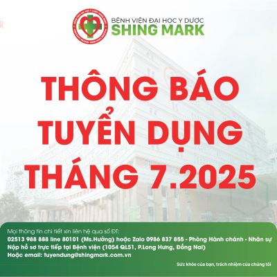 THÔNG BÁO TUYỂN DỤNG THÁNG 7.2025