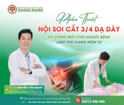 PHẪU THUẬT NỘI SOI CẮT 3/4 DẠ DÀY: HY VỌNG MỚI CHO NGƯỜI BỆNH UNG THƯ HANG VỊ