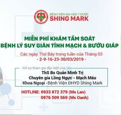 MIỄN PHÍ KHÁM TẦM SOÁT SUY GIÃN TĨNH MẠCH & BƯỚU GIÁP