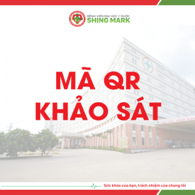 Mã QR code khảo sát hài lòng người bệnh tại Bệnh viện Đại học Y dược Shing Mark