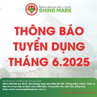 THÔNG BÁO TUYỂN DỤNG THÁNG 6.2025